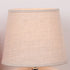 Contemporary Scandinavian Square Ceramic Base Fabric 1-Light Table Lamp For Bedroom