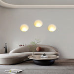 Modern Minimalist Round Aluminum Plaster LED Embedded Wall Sconce Lamp For Living Room