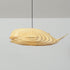 Traditional Japanese Whale Solid Wood 1-Light Pendant Light For Living Room