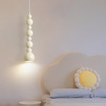 Contemporary Nordic Cream White Gourd 1-Light Pendant Light For Living Room