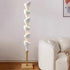 Contemporary Scandinavian Iron Multilayer Floral Shade LED Standing Floor Lamp For Bedroom