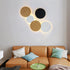 Modern Minimalist Round Eclipse Iron LED Wall Sconce Lamp For Living Room