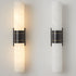 Traditional Chinese Full Copper Marble Cylinder Shade 2-Light Wall Sconce Lamp For Living Room