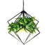 Contemporary Retro Simulated Plant Rhombus Iron 1-Light Pendant Light For Dining Room