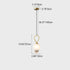 Modern Minimalist Irregular Glass Copper 1-Light Pendant Light For Living Room