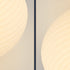 Contemporary Creative Cream PE Horizontal Stripes Round Shade LED Flush Mount Ceiling Light For Bedroom