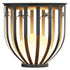 Modern Minimalist Round Cage Shelf Outdoor Waterproof 1-Light Landscape Light For Garden