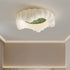 Contemporary Creative Cream Cloud PE Shade Starry Reflection LED Flush Mount Ceiling Light For Living Room