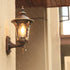 Traditional European Cylinder Quadrilateral Aluminum Glass 1-Light Wall Sconce Lamp For Outdoor Patio