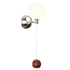 Contemporary Simplicity Glass Shade Iron Ball LED Wall Sconce Lamp For Bedroom