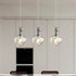 Contemporary Scandinavian Lava Ball Iron Acrylic 1-Light Pendant Light For Bedroom