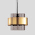 Contemporary Nordic Round Metal Glass 1-Light Pendant Light For Living Room