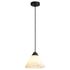 Modern Luxury Full Copper Geometric Marble Shade 1-Light Pendant Light For Living Room