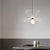 Contemporary Nordic Irregular Wave Round Iron 1-Light Pendant Light For Living Room