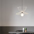 Contemporary Nordic Irregular Wave Round Iron 1-Light Pendant Light For Living Room