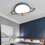 Contemporary Scandinavian Round Planet Design LED Kids Flush Mount Ceiling Light For Bedroom