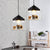 Contemporary Creative Round Jar Iron Glass 1-Light Pendant Light For Living Room