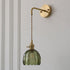 Modern Art Deco Flower Bud Glass Shade 1-Light Wall Sconce Lamp For Living Room