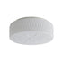 Contemporary Simplicity Cylindrical Engraved Glass LED Flush Mount Ceiling Light For Living Room