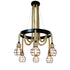 Traditional Rustic Hemp Rope Weaving Iron Cage 6/8-Light Chandelier For Dining Room
