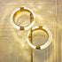 Modern Luxury Circle Electroplated Iron LED Table Lamp For Bedroom
