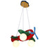 Contemporary Creative Wooden Propeller Plane 3-Light Kids Chandelier For Living Room