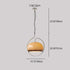 Contemporary Retro Oval Iron Glass 1-Light Pendant Light For Living Room