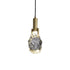 Contemporary Luxury Full Copper Crystal Stone 1-Light Pendant Light For Living Room