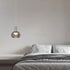 Modern Minimalist Striped Round Aluminum Glass LED Pendant Light For Living Room