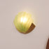 Modern Art Deco Shell Brass Glass 1-Light Wall Sconce Lamp For Living Room