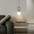 Modern Minimalist Irregular Glass Copper 1-Light Pendant Light For Living Room