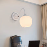 Modern Minimalist Floral Iron Glass 1-Light Wall Sconce Lamp For Bedroom