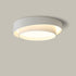 Contemporary Simplicity Two-layer Circle Shade Iron LED Flush Mount Ceiling Light For Living Room