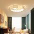 Contemporary Creative Star Moon Iron Acrylic LED Flush Mount Ceiling Light For Bedroom