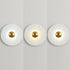 Contemporary Creative Round Scallop Hardware LED Wall Sconce Lamp For Living Room