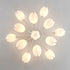 Modern Art Deco Tulip Flower Design 3/7/11/13 Light Semi-Flush Mount Ceiling Light For Living Room