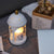 Contemporary Creative Castle Metal 1-Light Aroma Melting Wax Table Lamp For Bedroom