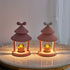 Contemporary Creative House Resin Velvet 1-Light Aroma Melted Wax Table Lamp For Bedroom