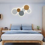 Modern Minimalist Round Eclipse Iron LED Wall Sconce Lamp For Living Room