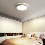 Modern Minimalist Round Iron Acrylic LED Flush Mount Ceiling Light For Bedroom