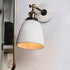 Contemporary Industrial Round Flared Aluminum Cement 1-Light Wall Sconce Lamp For Living Room