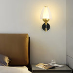 Modern Minimalist Round Trapezoidal Iron Acrylic LED Wall Sconce Lamp For Bedroom