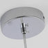 Contemporary Scandinavian Wave Stripe Round Iron Glass 1-Light Pendant Light For Living Room