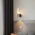 Contemporary Scandinavian Cylindrical Iron Aluminum Acrylic Optical Lens LED Wall Sconce Lamp For Bedroom