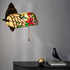 Traditional Tiffany Half Cylinder Zinc Alloy Iron Stained Glass 1-Light Wall Sconce Lamp For Living Room