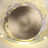 Contemporary Luxury Brass Water-ripple Round Crystal LED Wall Sconce Lamp For Living Room