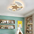 Contemporary Creative Cartoon Moon Star Decor LED Kids Flush Mount Ceiling Light For Bedroom