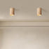 Traditional Japanese Imitation Stone Textures Cylinder LED Spotlight Flush Mount Ceiling Light For Bedroom