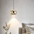 Modern Minimalist Oval Aluminum LED Pendant Light For Living Room