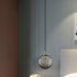 Contemporary Nordic Water-Ripple Glass Spherical Shade 1-Light Pendant Light For Living Room